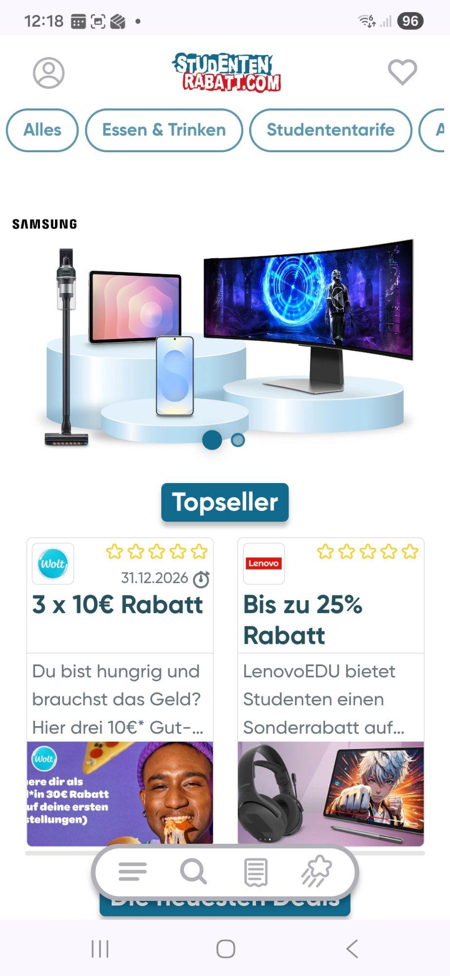 Studentenrabatt.com – Deutschlands Studentenrabatt-Plattform