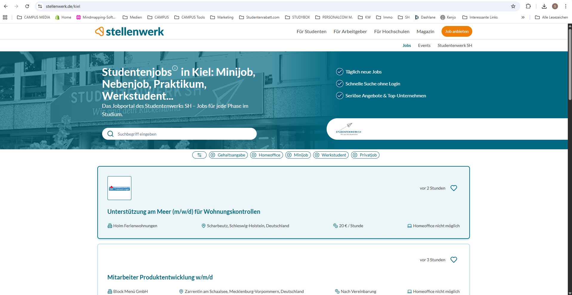 Stellenwerk Jobbörse